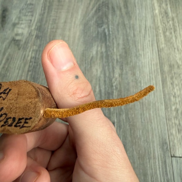 Vintage Brown Wooden Mouse Sculpture - Picture 6 of 16